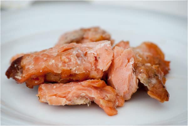Hotsmoked salmon